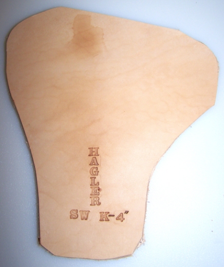 "Raw" back of SW K-4 after marking.
